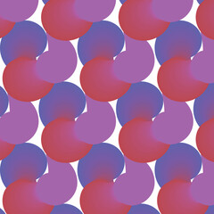 Abstract Ornamental Seamless Pattern with Symmetrical Nature-Inspired Illustrations, Decorative Petals, and Harmonious Vector Outlines