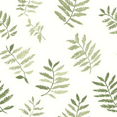 Fototapeta premium Whimsical Floral and Foliage Designs seamless pattern: Playful Doodles, Geometric Leaves, and Elegant Wildflowers in Bold and Soft Color Palettes.