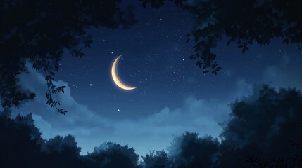 Fototapeta premium anime background of landscape for wallpaper