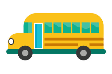 School bus | isolated vector illustration on white background