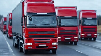 cargo truck Freight transport with emphasis on tracking and increasing efficiency in moving goods. Analytics help improve freight efficiency. Reduce transportation costs and guaranteed on-time deliver