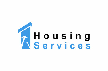Illustration design of housing services and repair work
