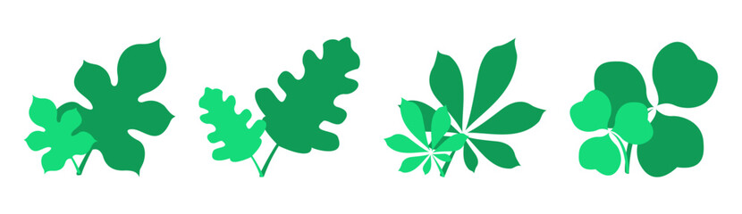 natural tropical leaf icon