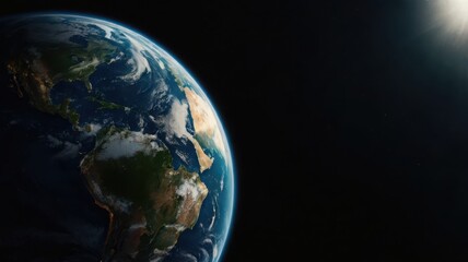 Fototapeta premium Earth, Civilization, Light, Glow, Radiation, Planet, Space, Universe, Continents, Land, Water, Seas, Cities