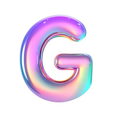 An illustration features the letter "G" in a shiny, festive chrome style, available as a PNG file for easy use in various creative projects.