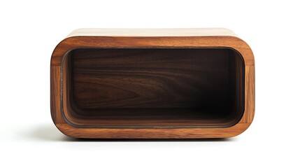 Wooden Box with Intricate Grain Pattern