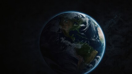 Fototapeta premium Earth, Civilization, Light, Glow, Radiation, Planet, Space, Universe, Continents, Land, Water, Seas, Cities