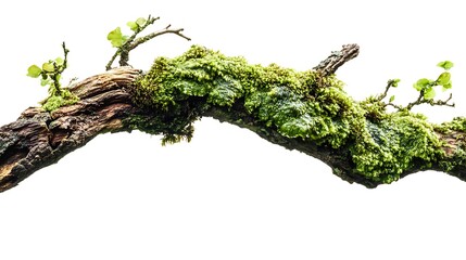 A Close Up of a Mossy Twig