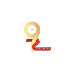 anniversary logo design template