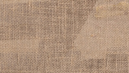 Jute hessian burlap. Jute hessian sackcloth canvas woven texture pattern background. Vector illustration.