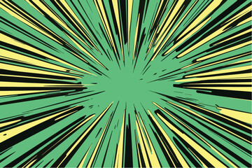 Obraz premium Illustration of Comic Speed Lines background