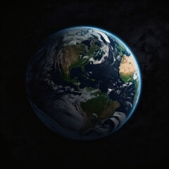 Fototapeta premium Earth, Civilization, Light, Glow, Radiation, Planet, Space, Universe, Continents, Land, Water, Seas, Cities