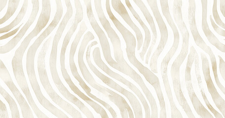 Elegant watercolor pattern with soft beige wavy concentric lines on a white background. Abstract, organic look ideal for Adobe Stock uses, including wallpapers, textiles, and decor, Generative AI