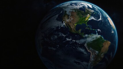 Fototapeta premium Earth, Civilization, Light, Glow, Radiation, Planet, Space, Universe, Continents, Land, Water, Seas, Cities