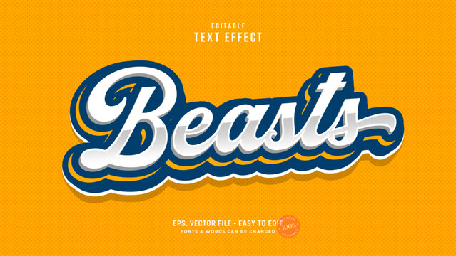 Sports editable text effect, classic basketball and sports text style