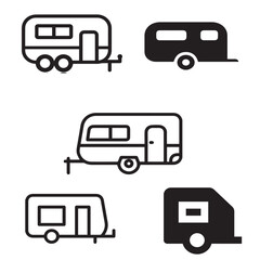 Caravan vector set 