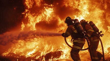 Firefighters Battle Intense Blaze with Adapted Strategies