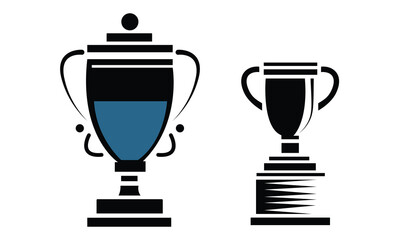 Obraz premium Set of Premium Trophy icon Vector