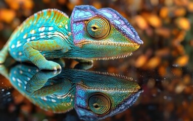 Fototapeta premium chameleon