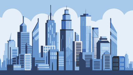 Fototapeta premium A cityscape vector illustration