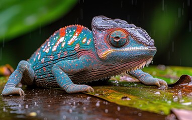 Fototapeta premium chameleon