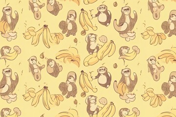 seamless pattern with cats