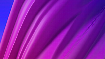 An elegant and modern 3D rendering of an abstract background featuring twisted flat and pop curves in luxurious purple and blue.