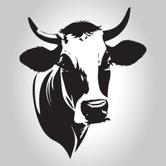 Animal logo Isolated Black on White background