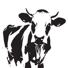 Animal logo Isolated Black on White background