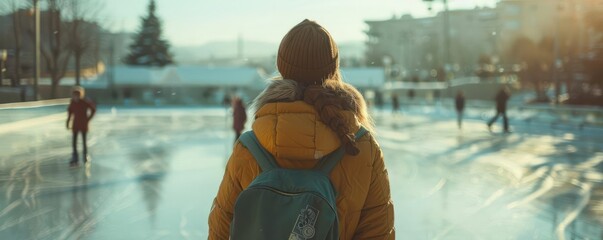 People watching speed skating marathons, sports, stamina