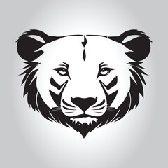 Animal logo Isolated Black on White background
