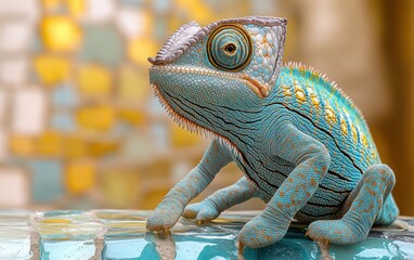 Fototapeta premium chameleon
