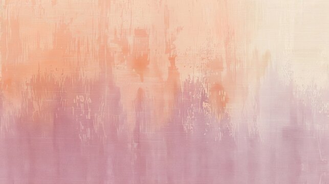 A peaceful mix of muted pink pale orange and soft lilac creates a soothing gradient with a subtle grainy texture evoking the essence of a serene and muted sunrise