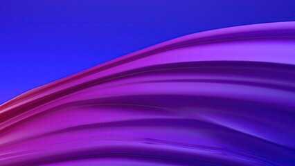 An elegant and modern 3D rendering of an abstract background featuring twisted flat and pop curves in delicate shades of purple and blue.