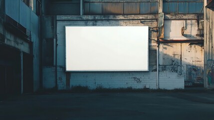 Obraz premium Blank Billboard on an Urban Wall