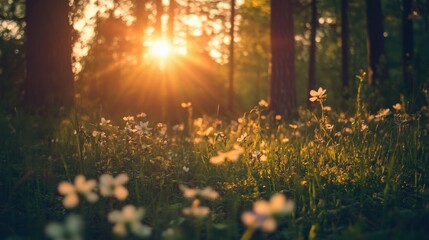Naklejka premium Consider the impact of nature on your happiness.
