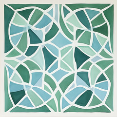 Geometric and Organic Doodle Tile and Carpet Designs with White Borders | Hand-drawn, Abstract, Floral, and Symmetrical Patterns in Soft Pastel and Earth Tones