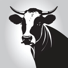 Animal logo Isolated Black on White background