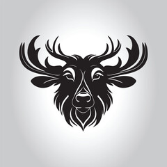 Animal logo Isolated Black on White background