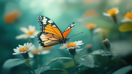 Fototapeta premium Monarch Butterfly on a Flower