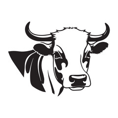 Animal logo Isolated Black on White background