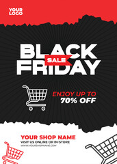 Bold Vibrant Promotional Black Friday Poster