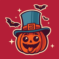 Halloween with scary monster characters, tshirts, stickers, logos