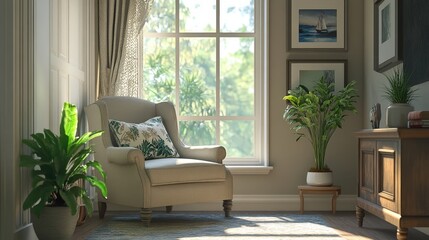 Creating a calming space in the home for the elderly can promote relaxation.