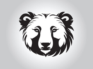 Animal logo Isolated Black on White background