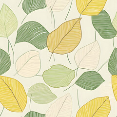 Obraz premium Whimsical Floral and Foliage Designs: Playful Doodles, Geometric Leaves, and Elegant Wildflowers in Bold and Soft Color Palettes.