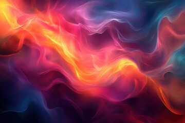 Abstract digital painting with swirling, vibrant colors, Artistic, Creativity