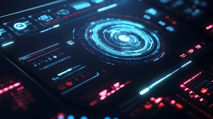 Obraz premium touchscreen interface.