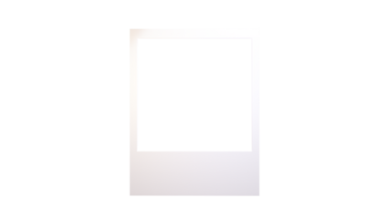 A modern, minimalist photo frame, featuring clean lines and a sleek profile, isolated on a transparent background for versatile use.