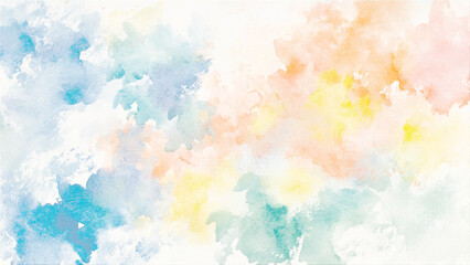 Obraz premium watercolor bright soft colorful texture background. Textura de acuarela con colores claros y fondo luminosos. Watercolor vector abstract background, pattern, texture. For design, pastel colors. Waterc